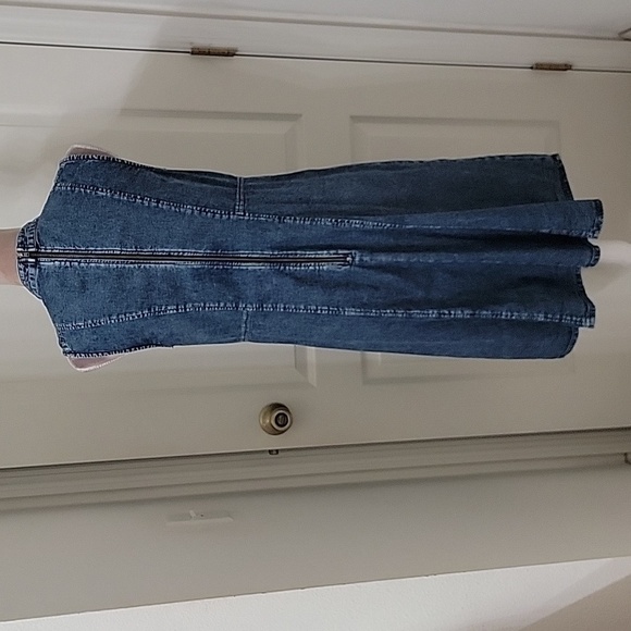 EShakti Size Unknown, Faux Button Down Front Denim Dress, Sleeveless, GUC - Picture 4 of 11